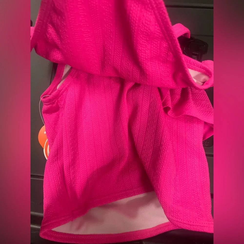 🔴 3/$12 Pink tankini girl’s‎ swimsuit. NWT!